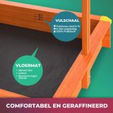 Spielwerk Zandbak - Hout Zonnedak Sami UV 50+ - 120x120x120cm