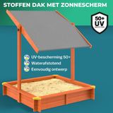 Spielwerk Zandbak - Hout Zonnedak Sami UV 50+ - 120x120x120cm