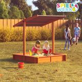Spielwerk Zandbak - Hout Zonnedak Sami UV 50+ - 120x120x120cm
