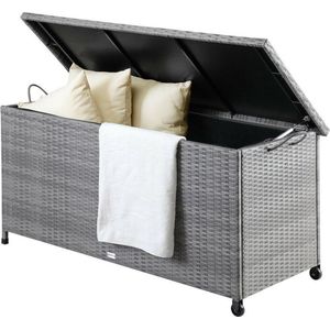 Casaria Opbergkist – Weerbestendig 122x56x61cm 360L - Grijs