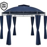 Casaria Paviljoen Toscana Ø350cm - UV-bescherming 50+ - Blauw