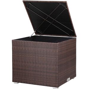 Casaria Auflagenbox, 318 L mit Deckel 75x75x70cm Wasserdicht Gasdruckfeder Garten