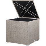 Casaria Polyrattan Kussenbox - 318 L met Deksel - 75x75x70cm Beige