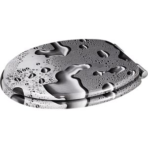 Casaria - Toilettendeckel mit doppelter Absenkautomatik mdf rostfreie Metall Scharniere wc Sitz 175kg Belastbar Antibakteriell Toilettensitz
