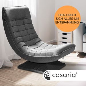 Casaria Fauteuil - Verstelbaar 58x57x84cm - Grijs