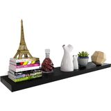 Casaria Wandplank – 2 St. 70 cm 15kg Belastbaar – Zwart mat