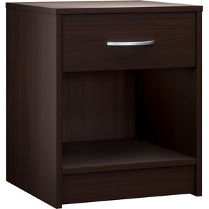 Casaria - Hamburg - Nachtkastje Set van 2 - Wengé - 50x40x35cm