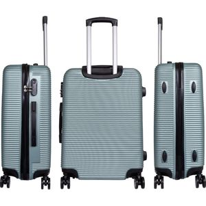 Kofferset 3 delig - Reiskoffers met TSA slot en op wielen - Malaga - Turqoise groen - Travelsuitcase