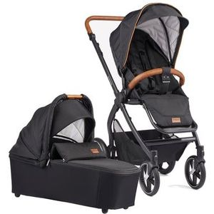 Gesslein FX4 Style| 3-in-1 combi-kinderwagen, opvouwbaar incl. sportopzetstuk, gewicht onder 10 kg, tot 22 kg UV50+, schuifhoogte verstelbaar, incl. babykuip, sportstoel, matras en regenbescherming,