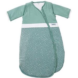 Gesslein Bubou 773211 Babyslaapzak met afneembare mouwen: babyslaapzak, maat 110 cm, punten petrol, turquoise