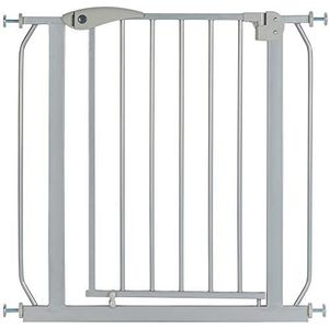 ib style® Berrin Traphekje| 75-175cm |Klemhekje | Zonder boren | 90° Stop| Auto-Close|grey|75-85 cm