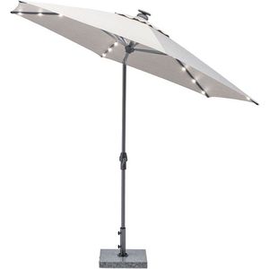 Kettler Easy allround parasol 300 cm Grijs met led verlichting -  Staande Parasol  - Specialist in Tuinmeubelen