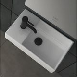 Alpenberger Handwaschbecken Mini I Waschbecken Sanit&#228;rkeramik wei&#223; I Badezimmer G&#228;ste WC
