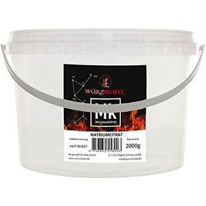 Citraat, natriumcitraat, trinatriumcitraat, zuurregelaar E331, beste levensmiddelenkwaliteit. PE - emmer 3000g (3,0KG)