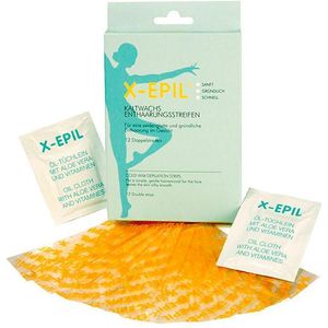 X-Epil Koud wax ontharingsstrips 12 dubbele stroken voor het gezicht