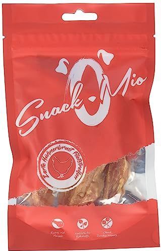 ca.70g SnackOMio Malse kipfiletreepjes hondensnacks