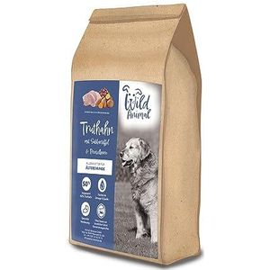 Wild Animal Senior Premium droogvoer voor honden, kalkoen met zoete aardappel en cranberry, graanvrij, 6 kg