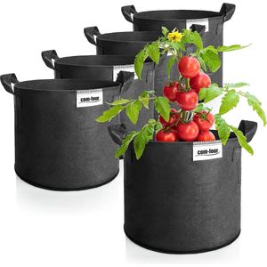 5 x plantenzak 20 l voor aardappelen - tomatenbak met handgrepen - plantenzak - plantenpot tomaten - plantenbeschermingszak (20 l - 5 stuks)