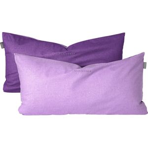 SCHIESSER - Doubleface - Kussensloop - Superzacht - Katoen - Tweekleurig Design