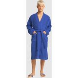 Carlo Colucci - Kimono Stijl - Badjas - Blauw - Katoen