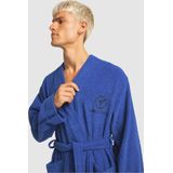 Carlo Colucci - Kimono Stijl - Badjas - Blauw - Katoen