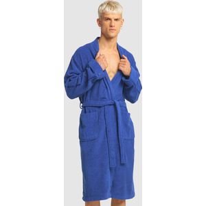 Carlo Colucci - Kimono Stijl - Badjas - Blauw - Katoen