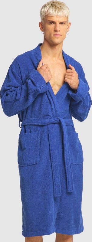 Carlo Colucci - Kimono Stijl - Badjas - Blauw - Katoen