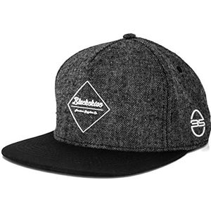 Blackskies Anubis Snapback Cap | Honkbalpetten Heren Dames Premium Baseballpet Papa 5 Panel Trucker Hip Hop Urban Tweed Zwart