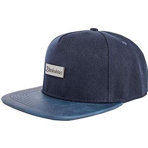 Blackskies Vanguard Snapback Cap Navy Blue Men's Baseballpet Cap Suede Art Leather