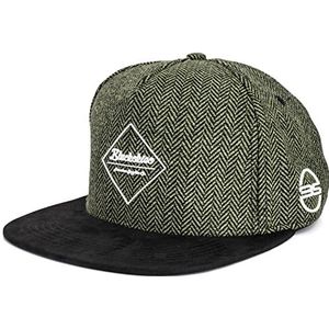 Blackskies Rhea Snapback Cap | Dames Honkbalpetten Heren Premium Baseballpet skaters wol - groen zwart