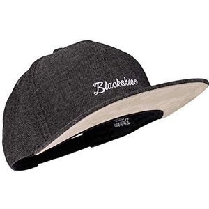 Blackskies EOS VOL II Snapback Cap | Jeans Zwart scherm Unisex Premium Honkbal heeft Cap Denim Baseball heeft stick