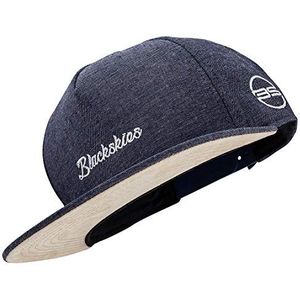 Blackskies EOS VOL III Snapback Cap | Jeans Donkerblauw Vlakke Visor Unisex Premium Honkbal Has Cap Denim Baseball Has Stick