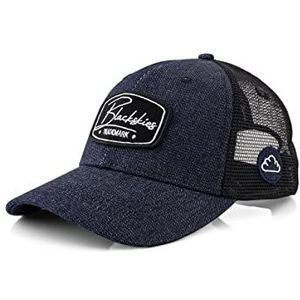 Blackskies Race Baseball Cap | Heren Dames Paraplu Premium Snapback Trucker Cap Cap Basecap Zwart Rood Wit Blauw, Denim-zwart, Eén maat
