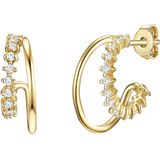 Glanzstücke München - Isar Oorbellen - Geelgoud - Sterling Zilver - Gepolijst