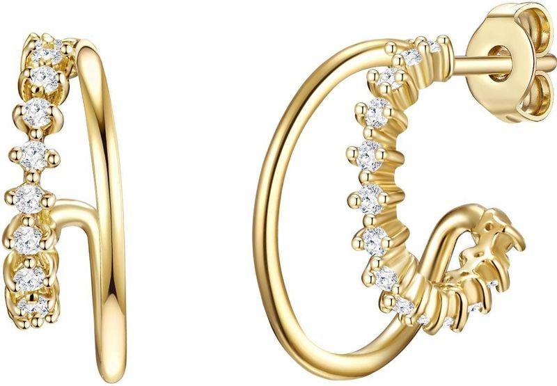 Glanzstücke München - Isar Oorbellen - Geelgoud - Sterling Zilver - Gepolijst