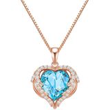 Rafaela - Donata - Halsketting - Roségoud - Magic Heart - Met Swarovski Kristallen