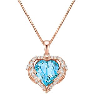 Rafaela - Donata - Halsketting - Roségoud - Magic Heart - Met Swarovski Kristallen