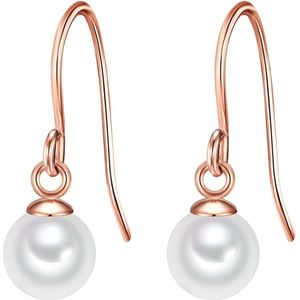 Glanzstücke München Oorbellen - Roségoud - Sterling Zilver - Kralenglans