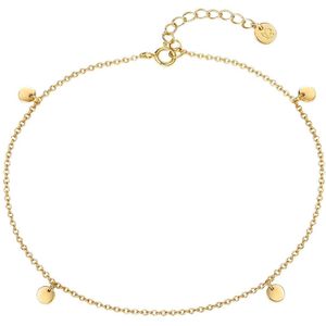 Glanzstücke München Damen-Fußkette 925er Silber One Size Geelgoud 32016402