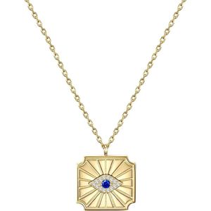 Glanzstücke München - Halsketting - Geelgoud - Evil Eye - Dames