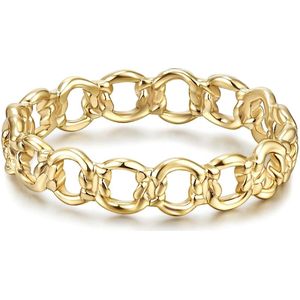 Gems München Dames Dames ring 925 sterling zilver 50 Geelgoud 32019606