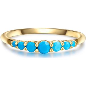 Glanzstücke München Dames-Damesring 925 Zilver Kleur steen 50 Blauw 32021179
