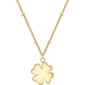 Eastside - Halskette Kleeblatt Edelstahl in Gelbgold Ketten 1 ct Damen (29.99 € / 1 ct)