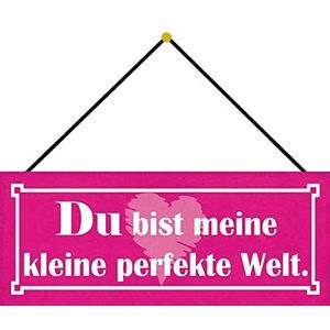 Schatzmix Klein metalen bord, 27 x 10 cm, met metalen koord, meerkleurig