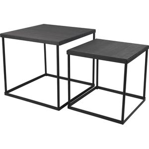 Side Tables Kaya set van 2 stuks - Zwart