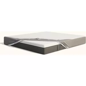 Velfont Matrasbeschermer met temperatuurregulerende hoeken gemaakt van Outlast-stof 100% katoen, Frans bed 120 x 190/200 cm