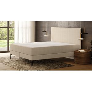 Emma Diamond Boxspring Bed 160x200 - Beige