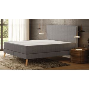 Emma Diamond Boxspring Bed 160x200 - Donkergrijs