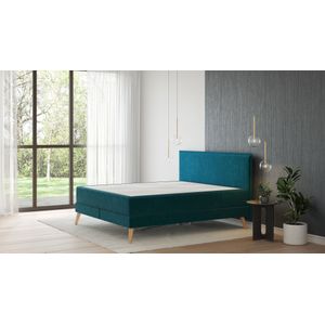 Emma Signature Boxspring Bed 200x200 - Emerald Green