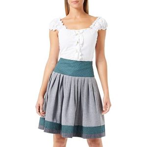 BERWIN & WOLFF TRACHT FOLKLORE LANDHAUS Dames 426319 Rok, dennengroen met grijs, 38